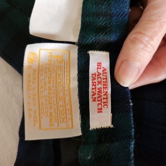 Pendleton Authentic Black Watch Tartan Wool Lined Sz. 12 Dress Pants w Pockets - Picture 9 of 11